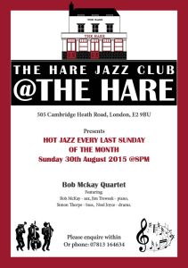 Jazz at the Hare August 2015